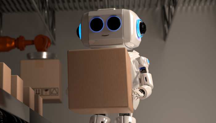 AI-robot-in-ecommerce-moving-product-box